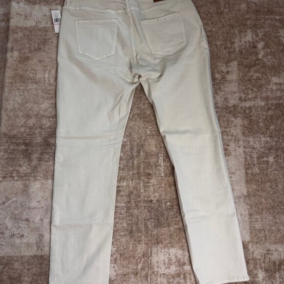 NWT Original Penguin "The Dune" Slim Fit Cream White Stretch Denim Jeans, 38x32 - Picture 3 of 4